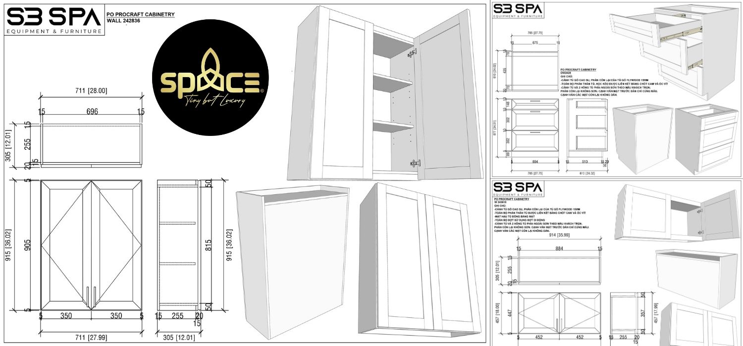 Custom Cabinets - Drawing Plan